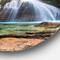 Designart - Djur Djur Waterfall' Landscape Photography Circle Metal Wall Art